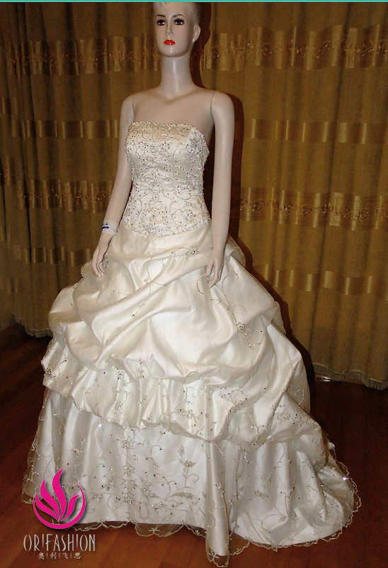 Orifashion HandmadeReal Custom Made Wedding Dress RC102 - Click Image to Close